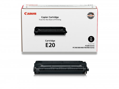 The Genuine (OEM) Canon Cartridge E20 (1492A002CA) Black Copier Toner Cartridge (includes Drum/Developer) is designed to produce consistent, sharp output from your Canon printer (see full compatibility below). The original name brand Canon Cartridge E20 1 #%20