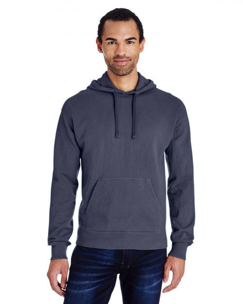 ComfortWash by Hanes GDH450 Unisex 80/20 Pullover Hood Sweatshirt - Anchor Slate - S #%20