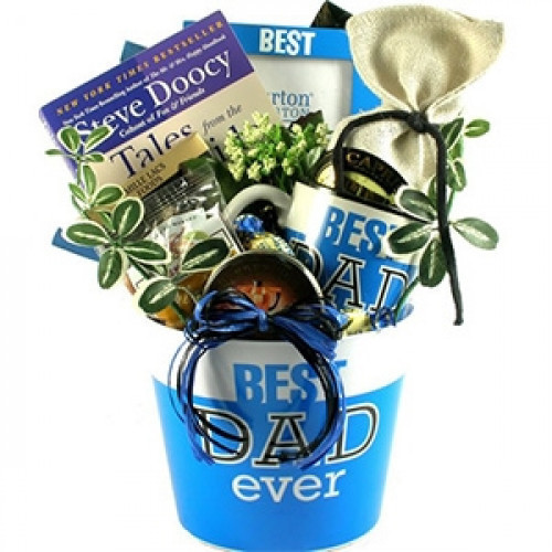 Features a book, planter, coffee mug and picture frame! Here is a gift for dad that will keep on giving long after Father's Day. It starts with a Best Dad Ever planter which is planted with a matching Best Dad Ever coffee mug and picture frame. If that wa #best