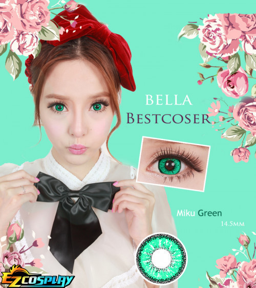 Bella Eye Best Coser Vocaloid 2 Hatsune Miku Green Cosplay Contact Lense #best