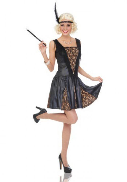 Show off your gorgeous gams in this 1920s Women's Peek-a-Boo Flapper costume. #%20