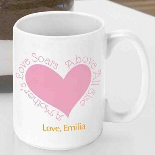 This 15 ounce ceramic Mom themed coffee mug will let Mom know how much you care with every sip. Celebrate her important role in your life with a sentimental mug for a great mom. Above all else, Mom provides a love that never fades, so provide her with a #mug