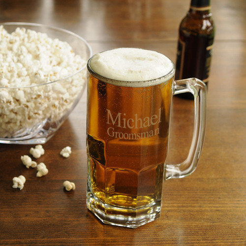 Thirsty? Enjoy a generous brew from this huge beer mug! Tossing a few back will no longer be necessary! Just one heaping helping from our Monster Beer Mug is sure to quench his thirst. This classic beer mug features a sturdy base and large handle for maki #mug