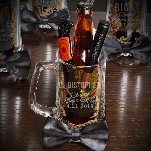 Youâ€™ve already picked out the perfect engagement ring. Now itâ€™s time to find the perfect groomsman gift. This Classic Groomsman beer mug gift set has everything your groomsman will need. Theyâ€™ll get a keen-edged lockback knife for everyday situation #mug