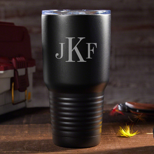 When you have a million things to worry about you shouldn't add the hassle of having to chug down your hot coffee as to not waste it. Keep things scorching hot or cool as a cucumber with this awesome personalized insulated travel mug. Crafted from 18/8 do #mug