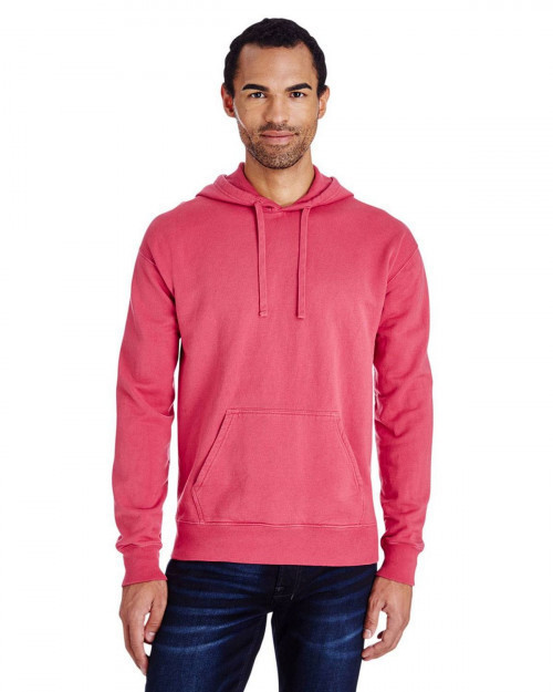 ComfortWash by Hanes GDH450 Unisex 80/20 Pullover Hood Sweatshirt - Crimson Fall - S #%20