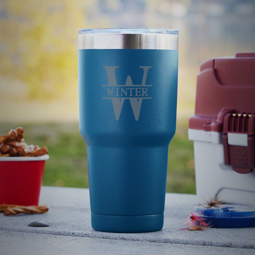 Whatever drew you to our Oakmont double-wall personalized travel mug, be it the color or design, you've landed on an amazing gift. Made from strapping 18/8 stainless steel, these Yeti-style tumblers are ready for action. The double-wall, vacuum insulated #mug