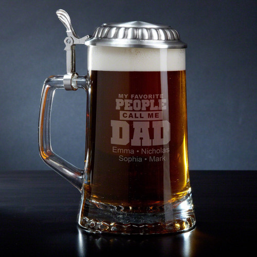 No matter your age, job, or education, most guys' would still say their favorite name is Dad. Let your father indulge in this love everytime he drinks a beer with our Call Me Dad personalized beer mug. Faithfully crafted from Italian glass, with a traditi #mug