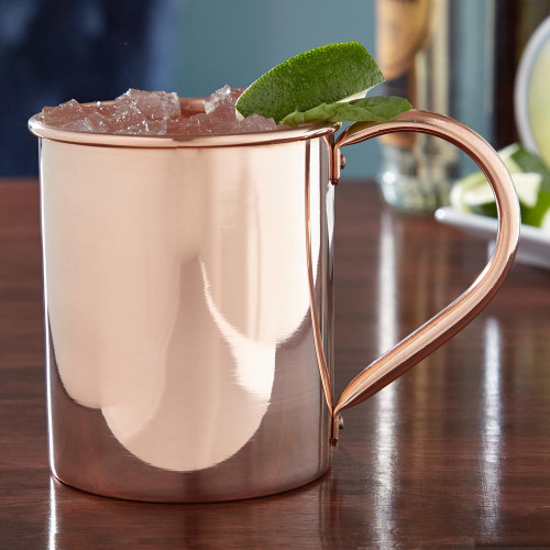 Every sip you take is worthy of a premium experience. Make sure your cocktail is cold and classic in our Nikolay solid copper Moscow Mule mug. Staying true to the original design popular in nightclubs of the 1940s and 50s, these mugs are 100% copper & unl #mug