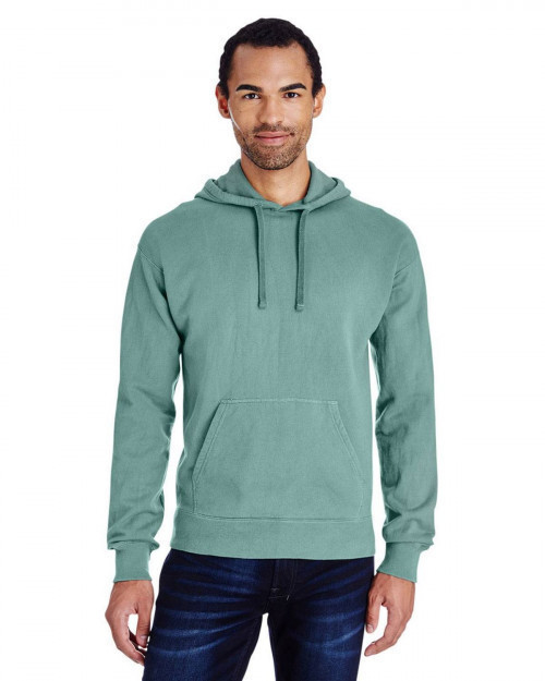 ComfortWash by Hanes GDH450 Unisex 80/20 Pullover Hood Sweatshirt - Cypress Green - S #%20