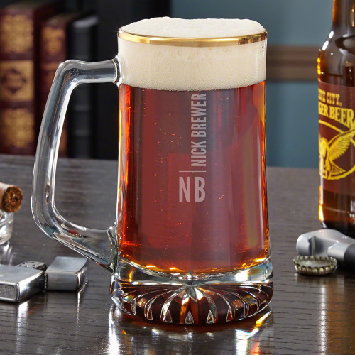 You know when you go to a brewery or a nice bar and they serve you beer in these big, heavy mugs? It makes you feel like a Viking. With your own personalized beer mug, you can enjoy that feeling whenever you want! This large mug is hefty, sturdy, and perf #mug