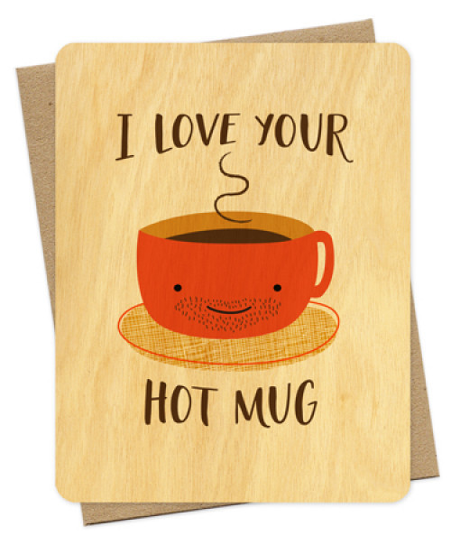 Wood Love Card #mug