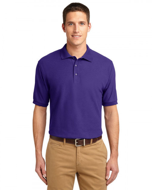 Port Authority K500 Men's Silk Touch Polo - Purple - XS #silk