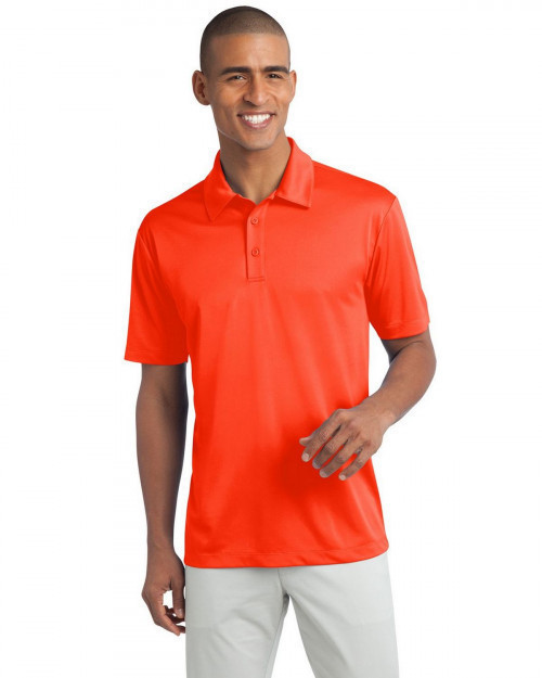 Port Authority K540 Men's Silk Touch Performance Polo - Neon Orange - XS #silk