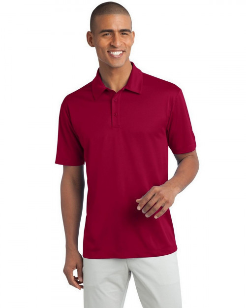 Port Authority TLK540 Men's Tall Silk Touch Performance Polo - Red - LT #silk