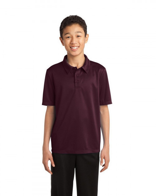 Port Authority Y540 Youth Silk Touch Performance Polo - Maroon - XS #silk