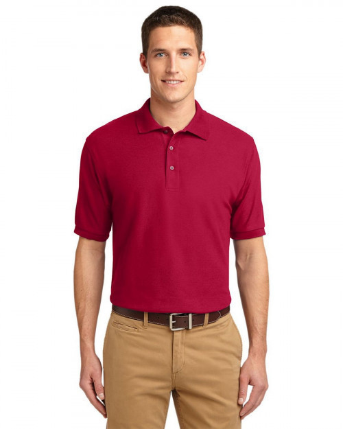 Port Authority K500 Men's Silk Touch Polo - Red - XS #silk