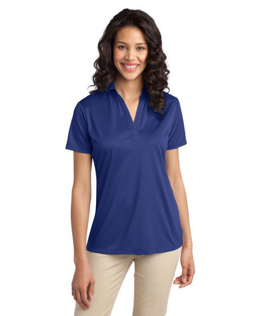 Port Authority L540 Women's Silk Touch Performance Polo - Royal - XS #silk