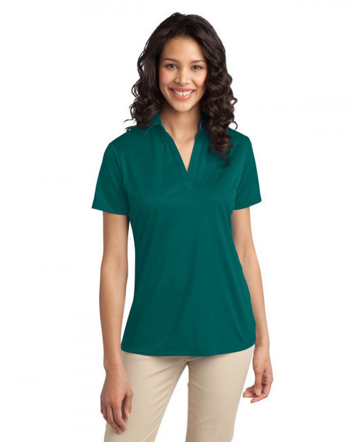 Port Authority L540 Women's Silk Touch Performance Polo - Teal Green - XS #silk