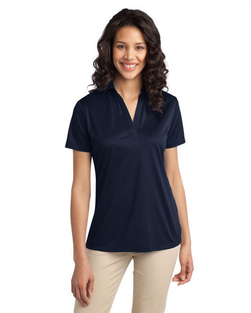 Port Authority L540 Women's Silk Touch Performance Polo - Navy - XS #silk