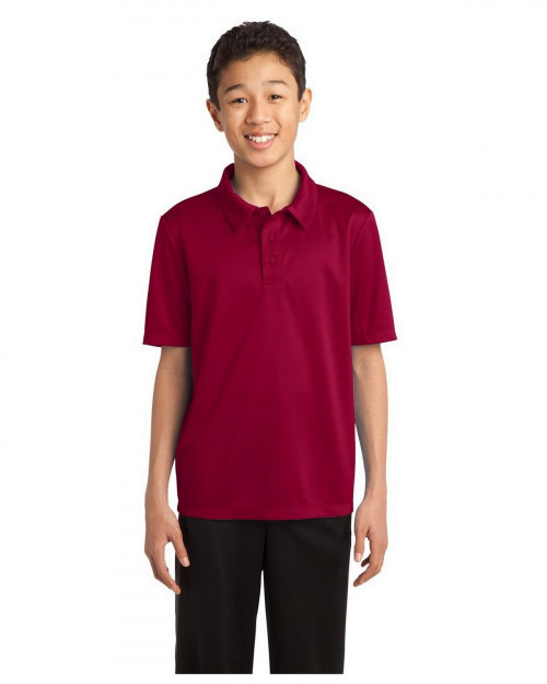 Port Authority Y540 Youth Silk Touch Performance Polo - Red - XS #silk