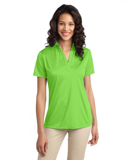 Port Authority L540 Women's Silk Touch Performance Polo - Lime - XS #silk