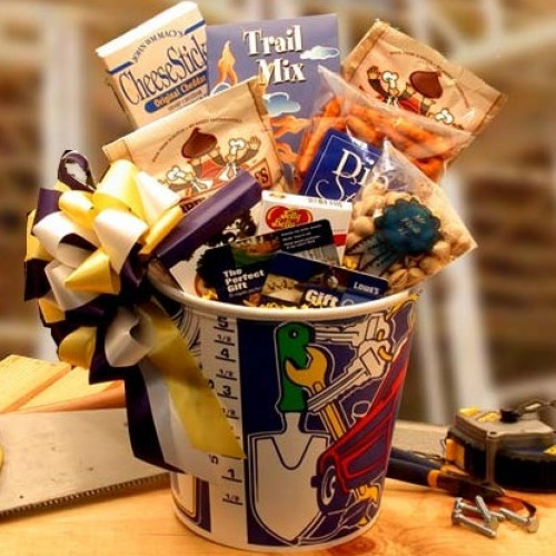 A Great Gift for Dad's Birthday or Fathers Day. Get your handyman this fabulous gift bucket! Mr. Fix-it is sure to get all those old chores or projects out of the way. Content Include: Mr. Fix It Paint Bucket Mr. Fix It Pistachios Jelly Belly Jelly Bea #gift