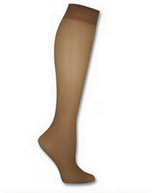 Hanes 00P19 Women's Silk Reflections Plus Silky Sheer Knee High ET - Jet - One Size #silk