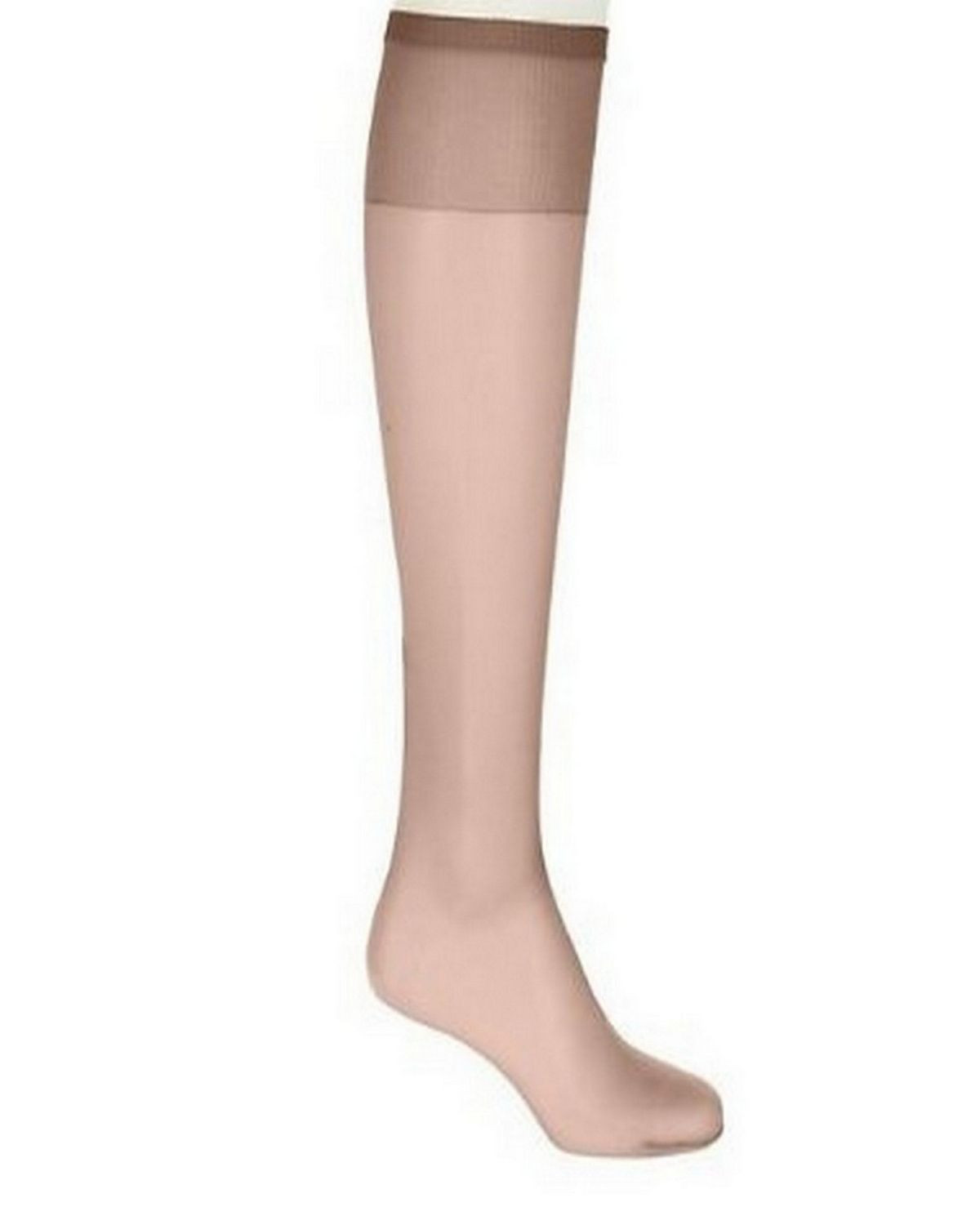 Hanes 00P19 Women's Silk Reflections Plus Silky Sheer Knee High ET - Barely There - One Size #silk