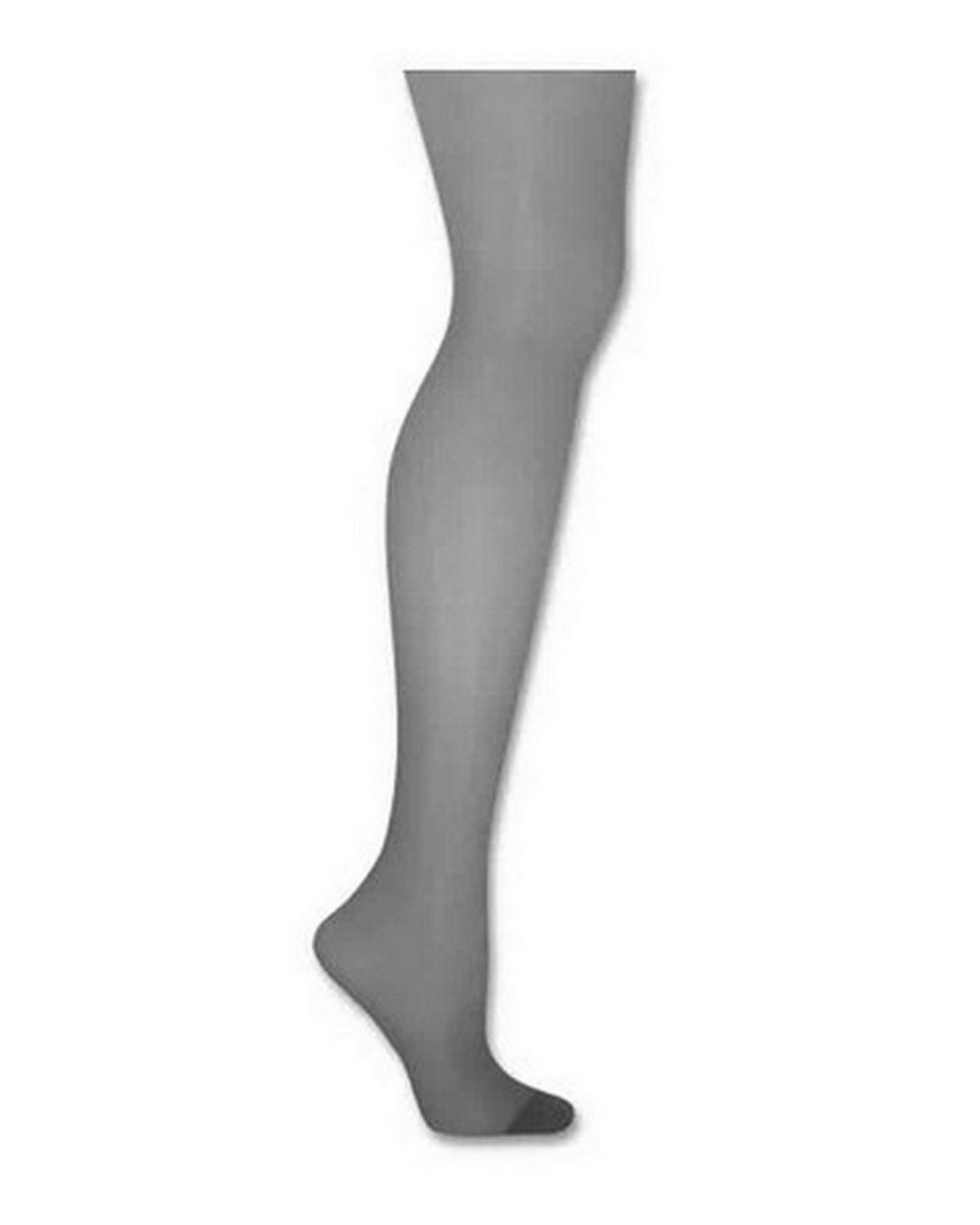 Hanes 716 Silk Reflections Non-Control Top Reinforced Toe Pantyhose - Jet - AB #silk