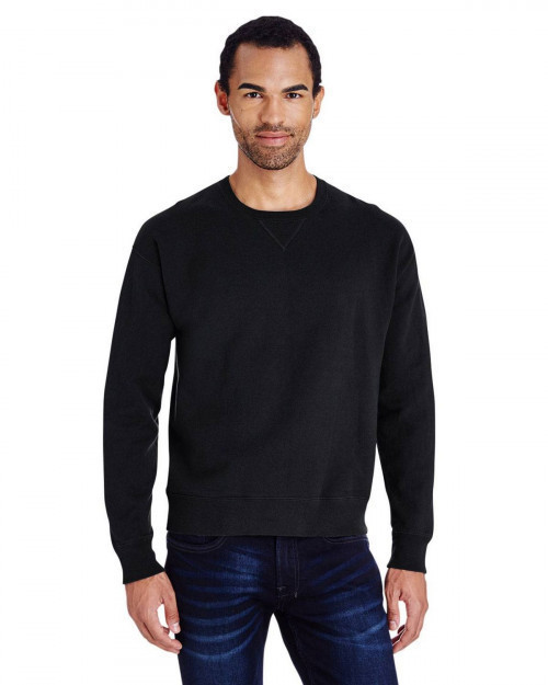 ComfortWash by Hanes GDH400 80/20 Crewneck Unisex Sweatshirt - Black - S #%20