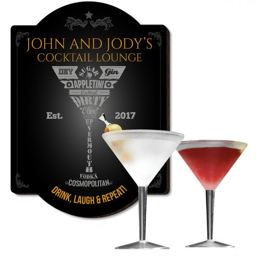 When you enjoy a good martini in the evening it's nice to sip not slurp, but once your drink isn't cold it is much harder to enjoy. Thanks to our personalized Iced Martini glass set you no longer need to worry about warm or watered down drinks as they wil #bar