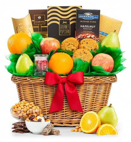 The perfect trio of fresh fruit, sweet confections and savory flavors! Indulge all of your senses with a gift that explores sweet, savory and juicy! Our fruit Celebrations Gift Chest make the perfect gift for that special someone who likes a little of eve #gift