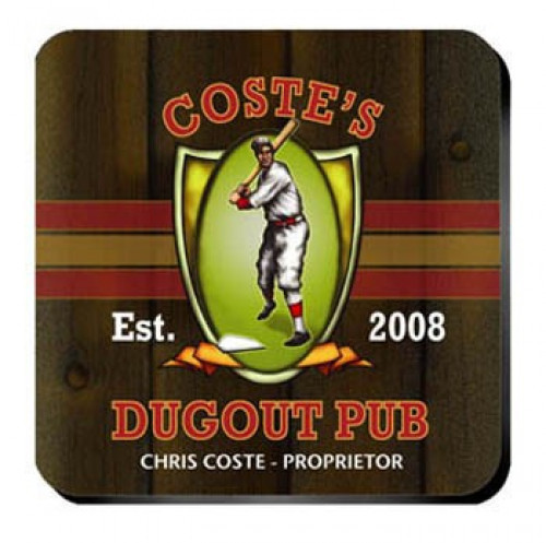 Personalize a coaster set in a design to match the recipient. An affordable lasting functional gift. Dugout Coasters from our pub coaster collection of over 30 different design styles are affordable yet an impressive gift for any occasion. The wine enthus #bar