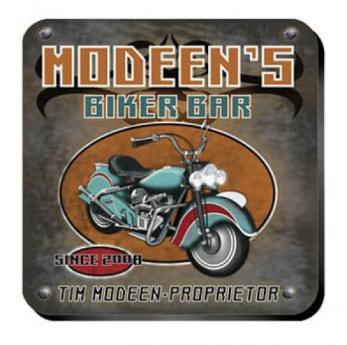 Personalize a coaster set in a design to match the recipient. An affordable lasting functional gift. Biker Coasters from our pub coaster collection of over 30 different design styles are affordable yet an impressive gift for any occasion. The wine enthusi #bar