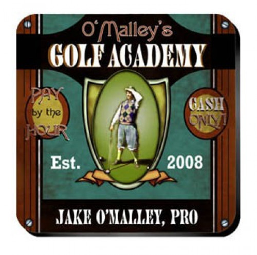 Personalize a coaster set in a design to match the recipient. An affordable lasting functional gift. Golf Academy Coasters from our pub coaster collection of over 30 different design styles are affordable yet an impressive gift for any occasion. The wine #bar