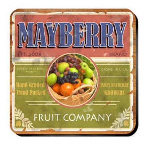 Personalize a coaster set in a design to match the recipient. An affordable lasting functional gift. Fruit Company Coasters from our pub coaster collection of over 30 different design styles are affordable yet an impressive gift for any occasion. The wine #bar
