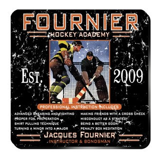Personalize a coaster set in a design to match the recipient. An affordable lasting functional gift. Hockey Academy Coasters from our pub coaster collection of over 30 different design styles are affordable yet an impressive gift for any occasion. The win #bar