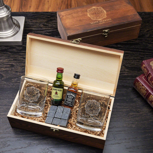 No matter how daunting a situation, firefighters keep their cool. Thatâ€™s why itâ€™s important for them to cool down with a whiskey gift set. This is one of those personalized firefighter gift ideas for him that will make him smile when he gets home from #gift