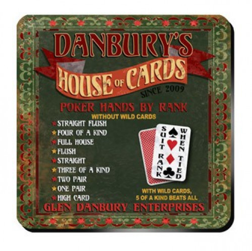 Personalize a coaster set in a design to match the recipient. An affordable lasting functional gift. House of Cards Coasters from our pub coaster collection of over 30 different design styles are affordable yet an impressive gift for any occasion. The win #bar