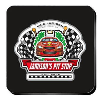 Personalize a coaster set in a design to match the recipient. An affordable lasting functional gift. Racing Coasters from our pub coaster collection of over 30 different design styles are affordable yet an impressive gift for any occasion. The wine enthus #bar
