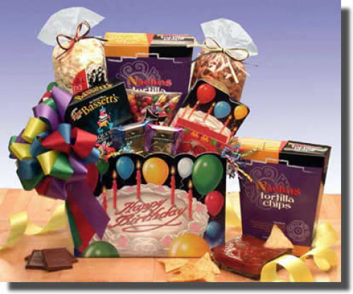 The Happy Birthday Gift Box says happy birthday with great taste! Gourmet treats abound in this gift basket. Sweet and savory treats are sure to make the birthday special when the Happy Birthday Gift Box arrives. Send one to someone you love today! Everyo #gift
