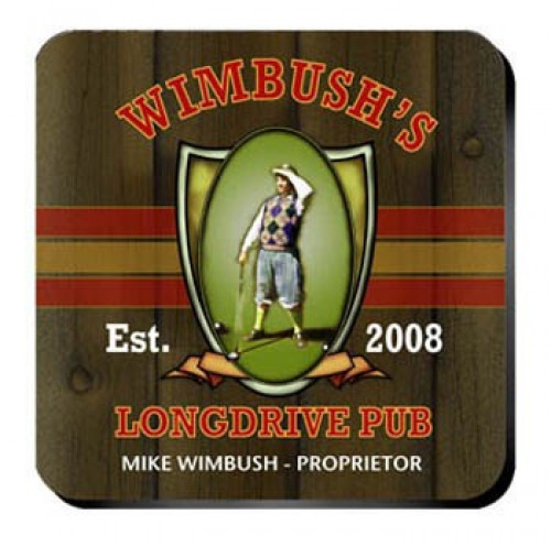 Personalize a coaster set in a design to match the recipient. An affordable lasting functional gift. Longdrive Coasters from our pub coaster collection of over 30 different design styles are affordable yet an impressive gift for any occasion. The wine ent #bar