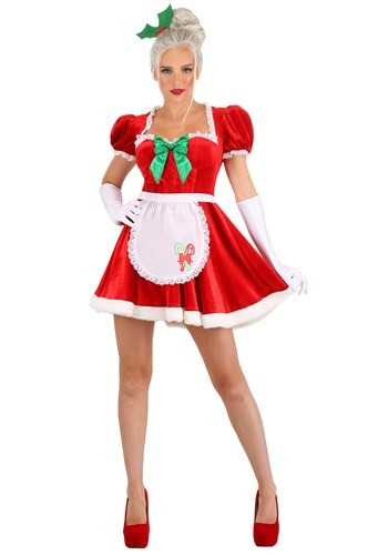 Complete your Santa Claus couple costume with this Women's Sexy Classic Mrs. Claus Costume! Your Santa will love it and so will everyone else! #sexy
