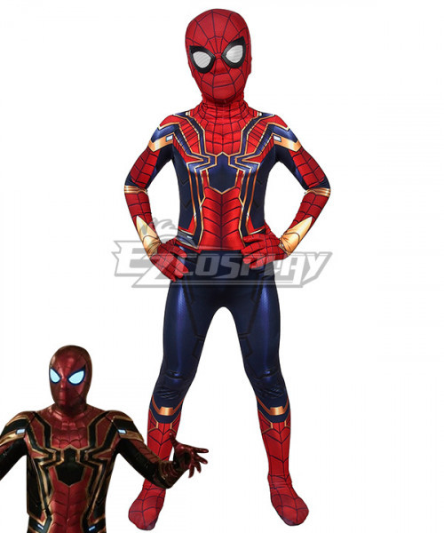 Kids Marvel Spider-Man: Far From Home SpiderMan Peter Parker Steel Cosplay Costume #home 