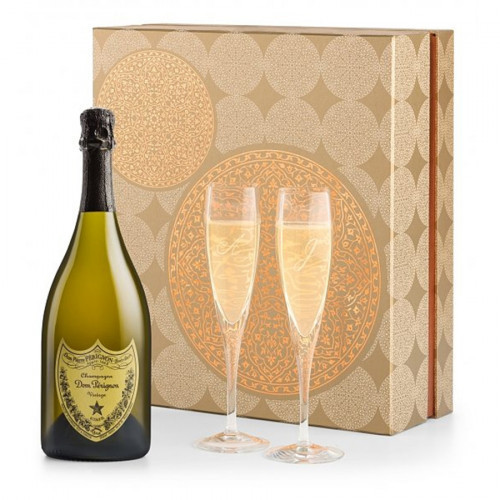 A gift that exceeds expectations in presentation and quality, this exquisite gift set is an impressive way to send a bottle of upscale champagne. The unique experience begins with a metallic-accented wine box that opens to reveal a bottle of Veuve Clicquo #gift