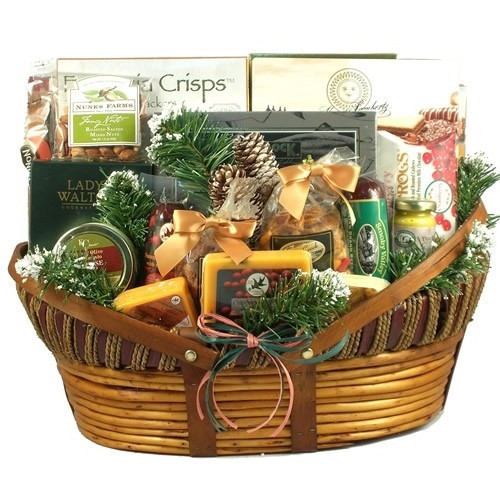 Now your favorite Christmas basket is available in an Extra Large Size!You asked and we listened! We made this popular gift even bigger for your larger offices and family get togethers! Everyone loves this wonderful holiday gift filled with all-time favor #gift