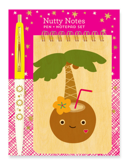 wood mini notepad + pen gift set #gift