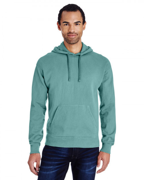 ComfortWash by Hanes GDH450 Unisex 80/20 Pullover Hood Sweatshirt - Spanish Moss - S #%20