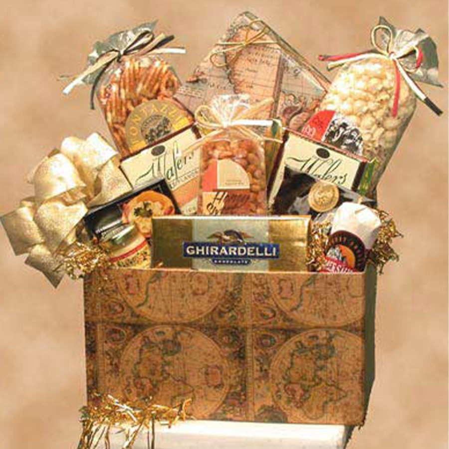 Taste the World One Bite at a Time! We have brought together many tasty delicacies from around the world! This gift box is sure to please everyone on your gift list. Free smiles with this gift! Available in two sizes. #gift